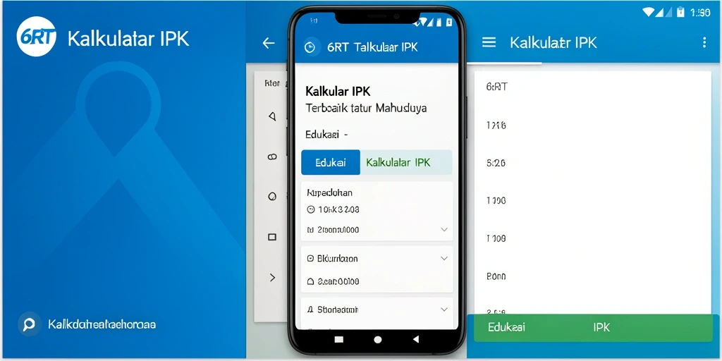Antarmuka intuitif kalkulator IPK 6RT yang memudahkan pengguna.