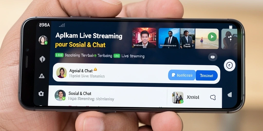 Tampilan antarmuka yang menarik dari 898A saat live streaming.