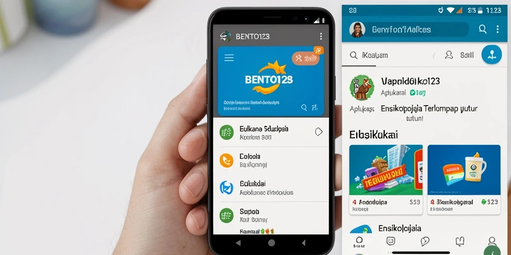 Screenshot antarmuka BENTO123 menampilkan fungsi ensiklopedia yang interaktif.