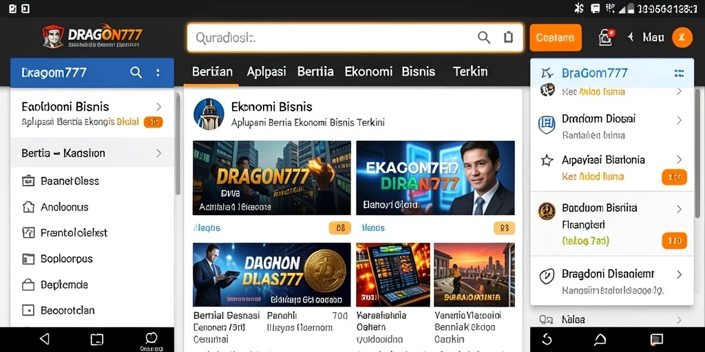 Tampilan antarmuka DRAGON777 yang modern dan informatif.