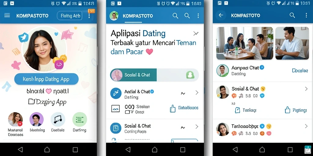 Tampilan antarmuka pengguna KOMPASTOTO yang ramah dan modern.