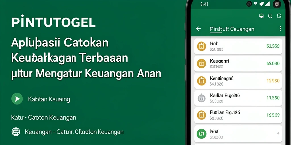 Tampilan antarmuka PINTUTOGEL untuk pencatatan keuangan yang mudah.