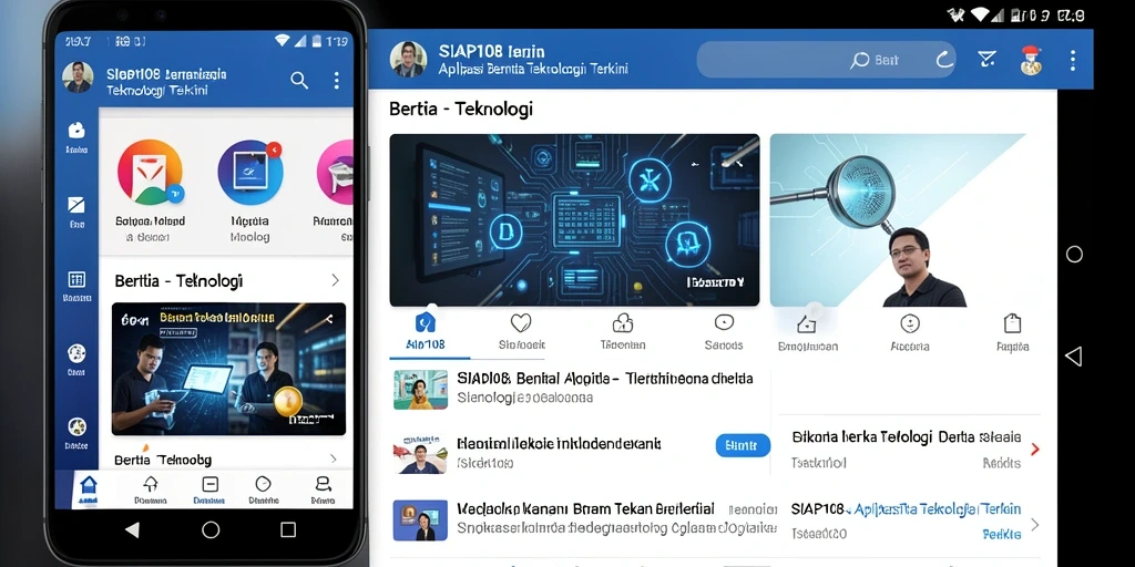 Tampilan antarmuka aplikasi SIAP108 yang menarik dan informatif.