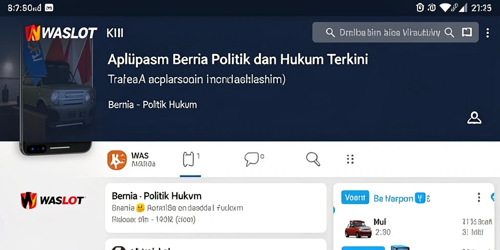 Antarmuka aplikasi WASLOT yang informatif dan mudah digunakan.