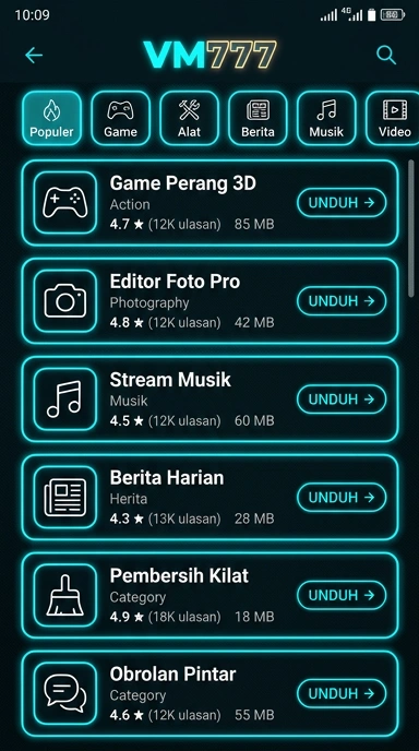 vm777 - Indeks Aplikasi Populer & Kanal Uji Terbaik di Indonesia
